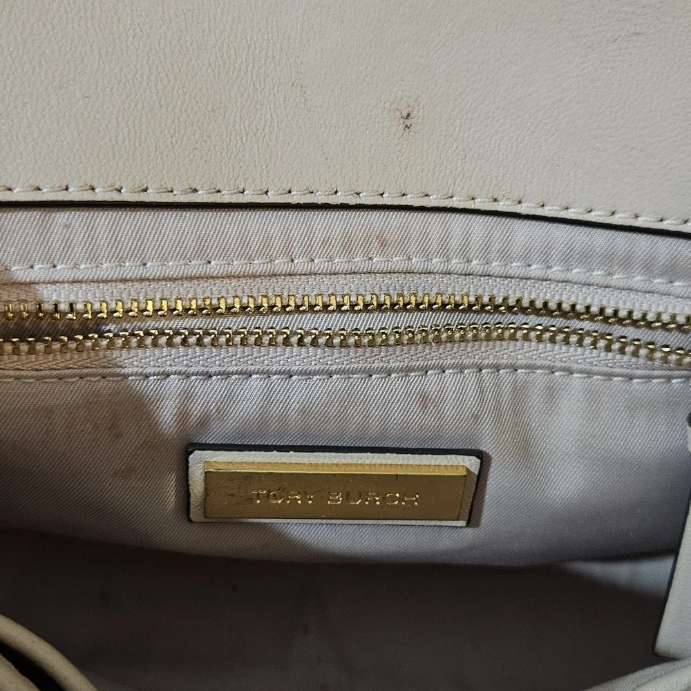 Tory Burch Elegant Fleming Blush Pink Quilted Shoulder Bag